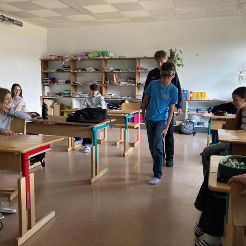 Foto der Klasse beim Workshop