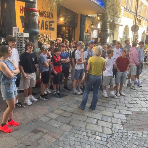 Gruppe in Innenstadt
